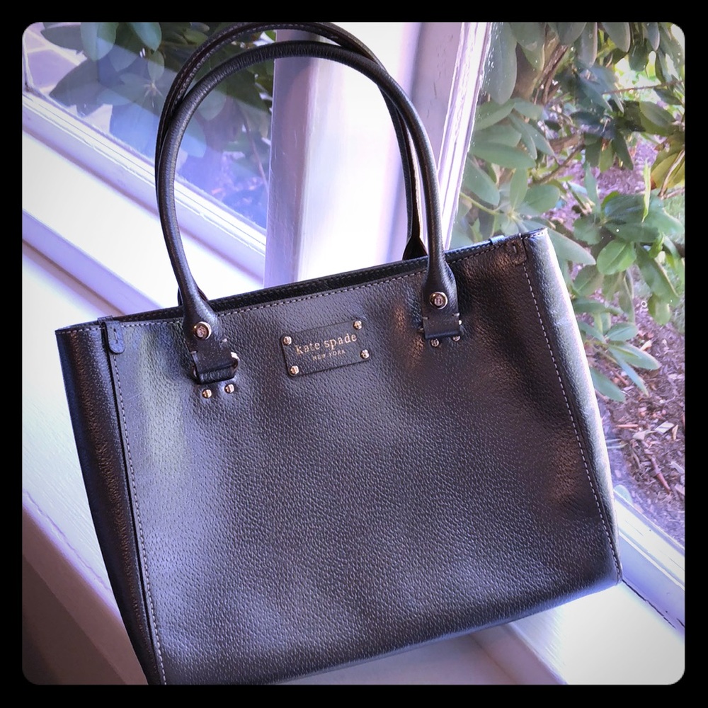 Gun metal grey Kate Spade bag